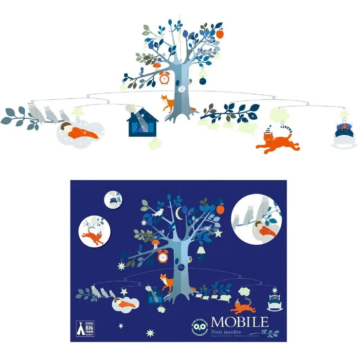 Djeco Mobile Nacht ungewöhnlich