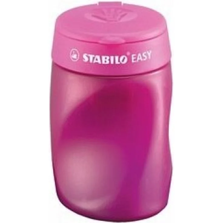Schul-Set für Rechtshänder - STABILO EASYgraph S in pink - inklusive Spitzer + Radierer – Bild 4