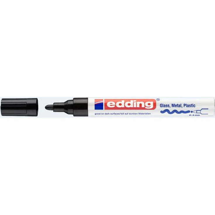 "edding 750 Glanzlack-Marker creative - 2 - 4 mm Schwarz" – Bild 2