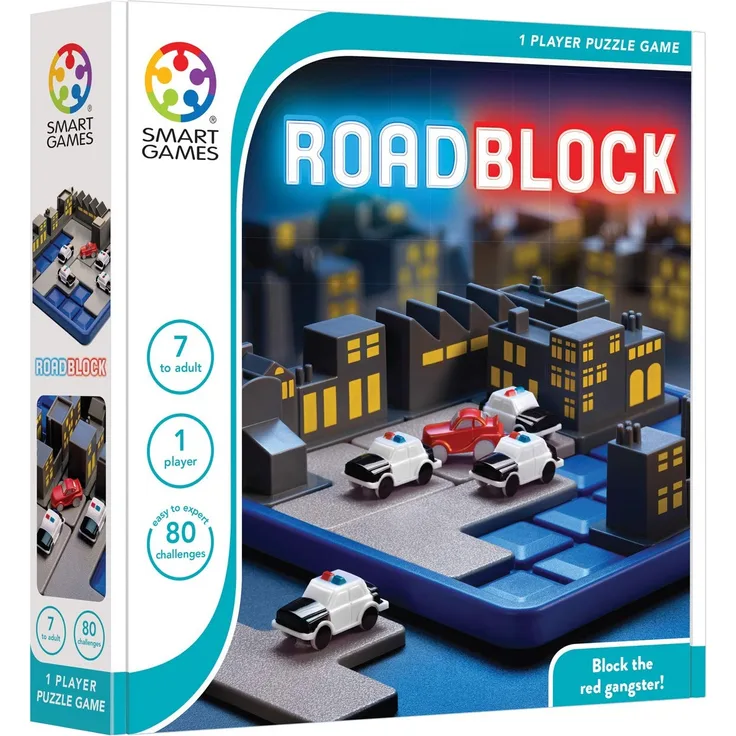 Smart Games SG 250 RoadBlock, Whitte, Multicolour