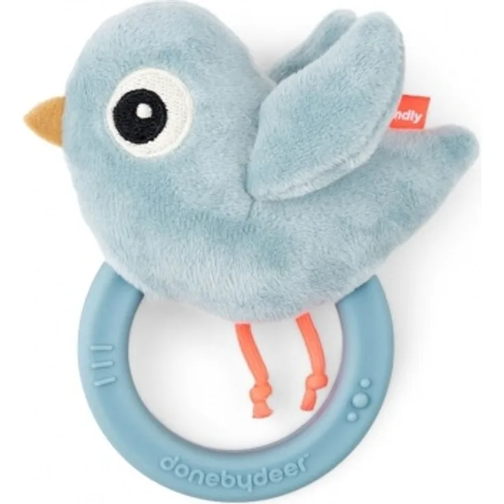 Done by Deer Rassel mit Beißring Birdie blau