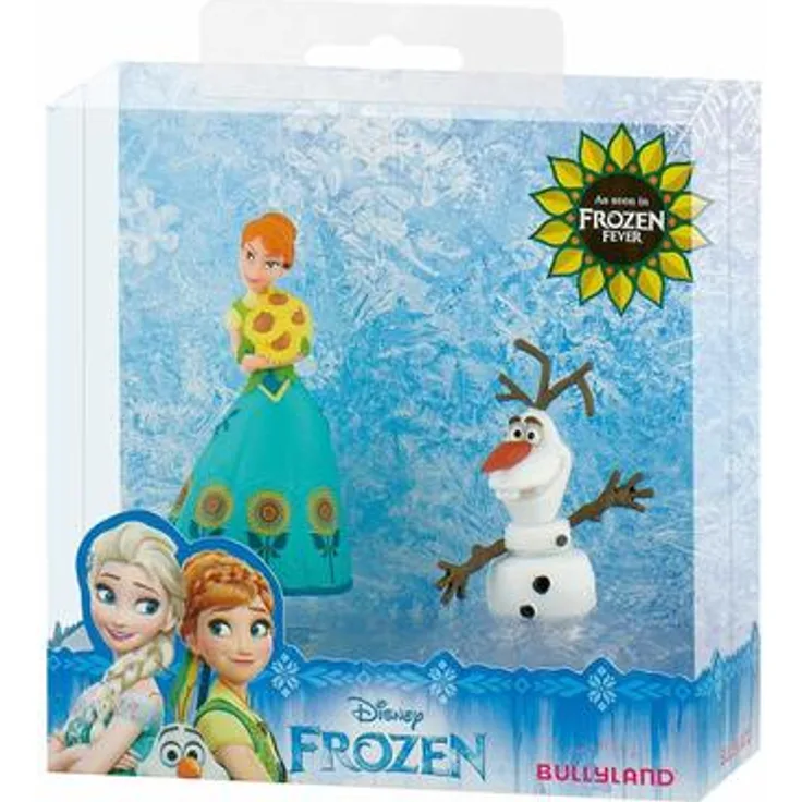 Bullyland 12088 Disney Frozen Spielfigurenset, Anna und Olaf