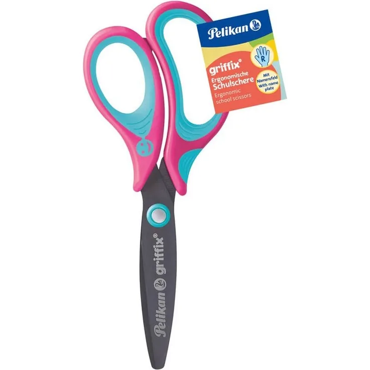 Pelikan Schulschere Griffix rechts Pink