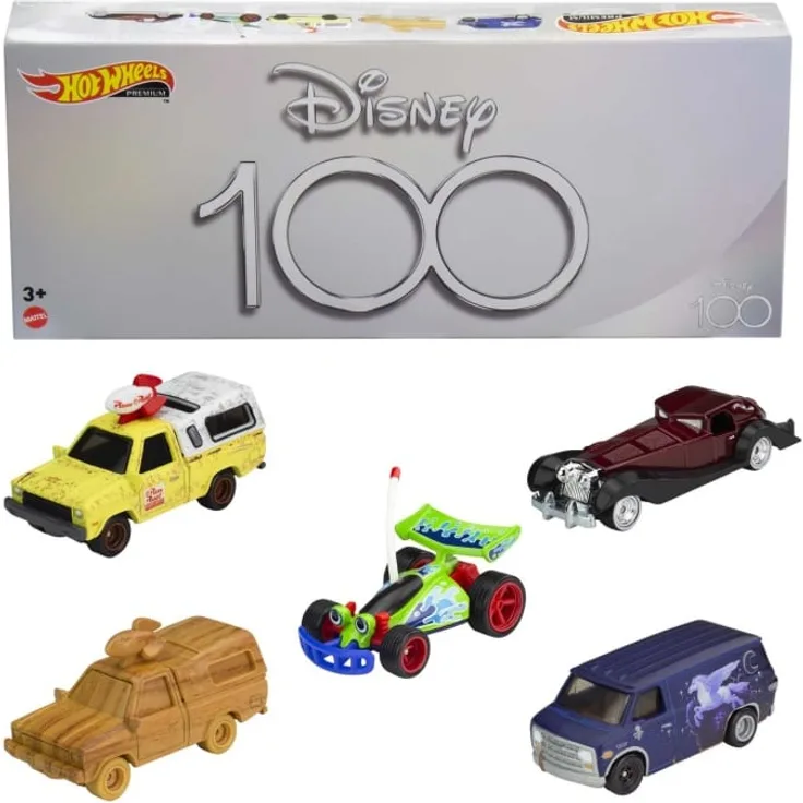 Mattel - Hot Wheels Premium Disney 100th Bundle