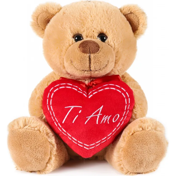 Teddy Plüschbär mit Herz - Ti Amo - Kuscheltier Schmusetier - 25 cm