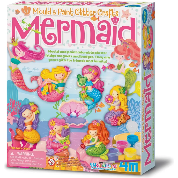 4M Glitter Mermaid Mould and Paint