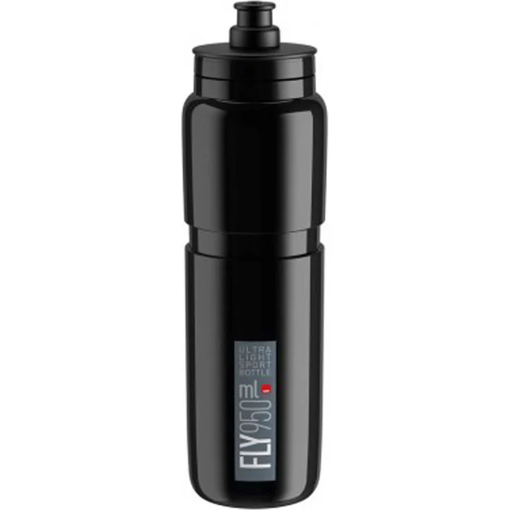 Trinkflasche Elite Fly 950ml, schwarz/grau – Bild 1