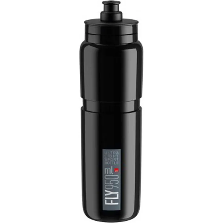 Trinkflasche Elite Fly 950ml, schwarz/grau