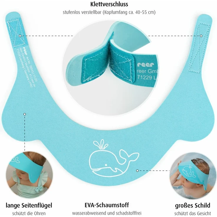 Reer - MyHappyBath Cap - Shampoo Schutz – Bild 6