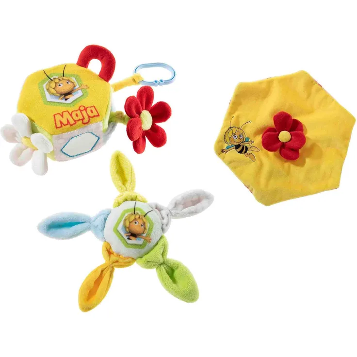 Heunec® Schnuffeltuch »Biene Maja Quietschie+Wabe+Tuch«, (Set, 3-tlg)