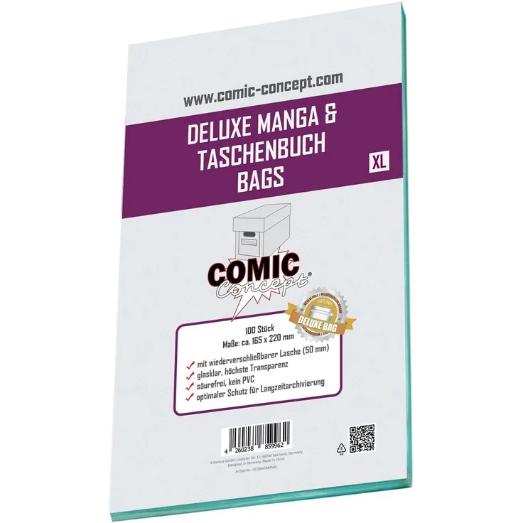 Comic Concept Deluxe Manga/Taschen BagsXL (100ct. )