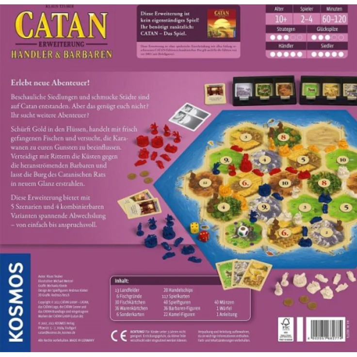 Kosmos - Catan - Händler & Barbaren 2 - 4 Spieler 2022 - Preisvergleich – Bild 7