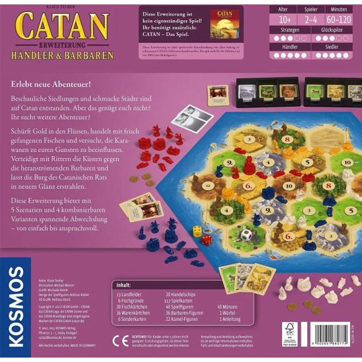 Kosmos - Catan - Händler & Barbaren 2 - 4 Spieler 2022 - Preisvergleich – Bild 2