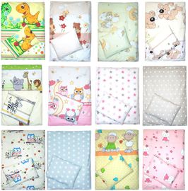 4-teiliges Kinderwagenset Decke Kissen Bezüge D12