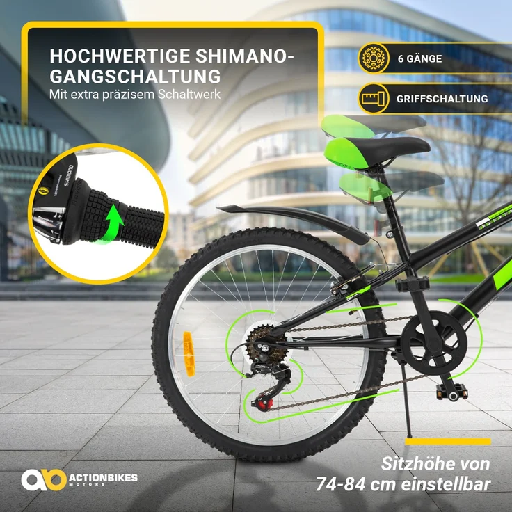 Actionbikes Kinderfahrrad Arrow 24 Zoll Kinderrad Gangschaltung Kinder Fahrrad – Bild 3