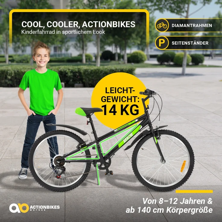 Actionbikes Kinderfahrrad Arrow 24 Zoll Kinderrad Gangschaltung Kinder Fahrrad – Bild 4