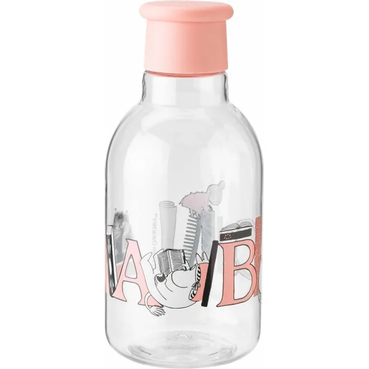 Rig-Tig Trinkflasche Drink-It Moomin Salmon, Wasserflasche, Kunststoff, Rosa, 0. 5 L, Z00710