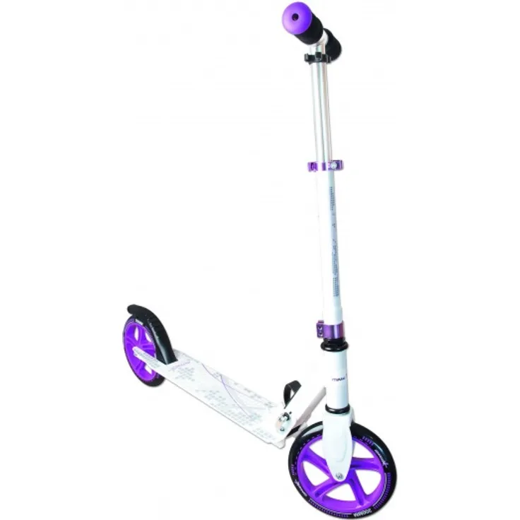 stuntstep Junior Fußbremse Weiß/Violett
