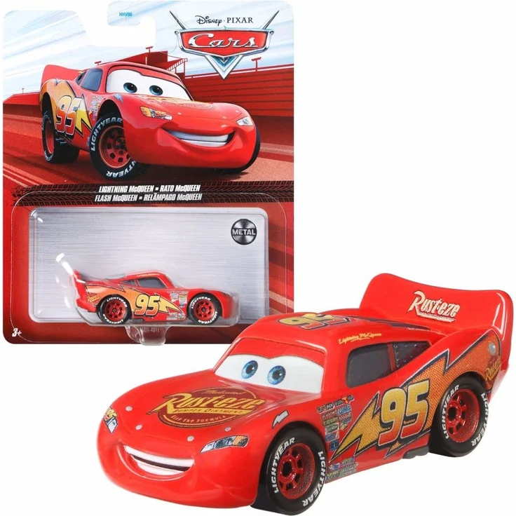 Mattel Auswahl Fahrzeuge Racing Style | Disney Cars | Die Cast 1:55 Auto, Typ:Lightning McQueen – Bild 1