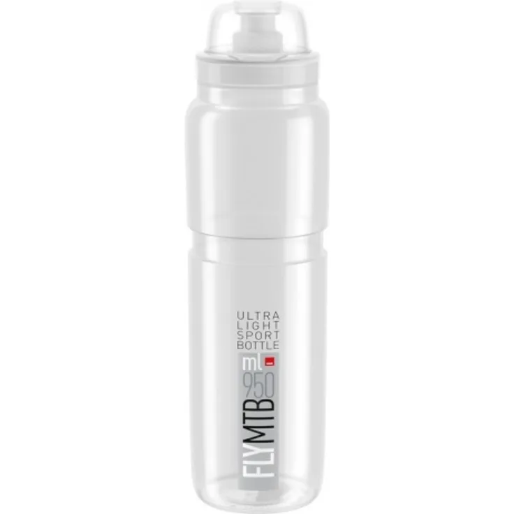 Elite Trinkflasche Fly MTB klar/grau 950ml