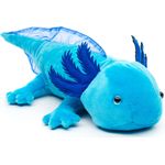 Uni-Toys - Axolotl (blau) - 32 cm (Länge) - Plüsch-Wassertier - Plüschtier, Kuscheltier, (WT-70219)