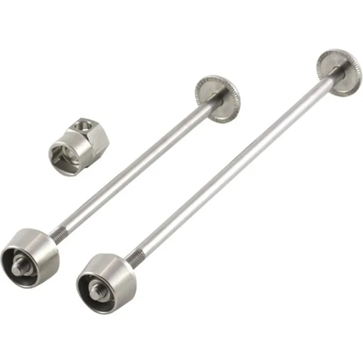 Pitlock Set 03 für Vorderrad + Hinterrad - Silber.
