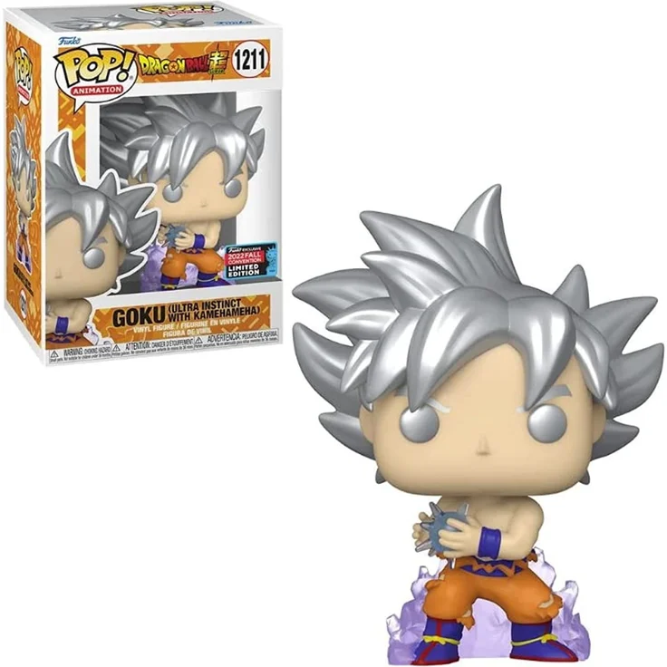 Funko Pop! Animation: Dragon Ball - Goku Ultra Instinct w/ Kamehameha (NYCC'22), Collectible Action Vinyl Figure – Bild 1