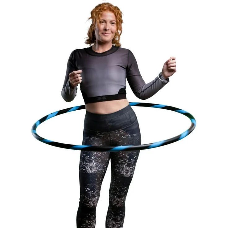 Hula Hoop Reifen für Anfänger Ø100cm Hell-Blau – Bild 2