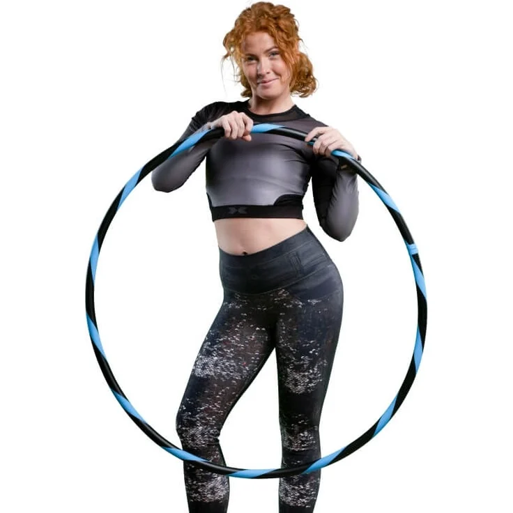 Hula Hoop Reifen für Anfänger Ø100cm Hell-Blau – Bild 3