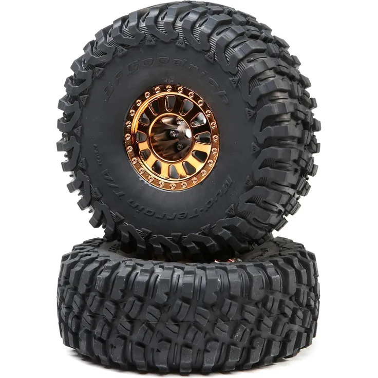 LOSI 2. 2 Räder mit BFG Reifen, Kupfer: Lasernut U4