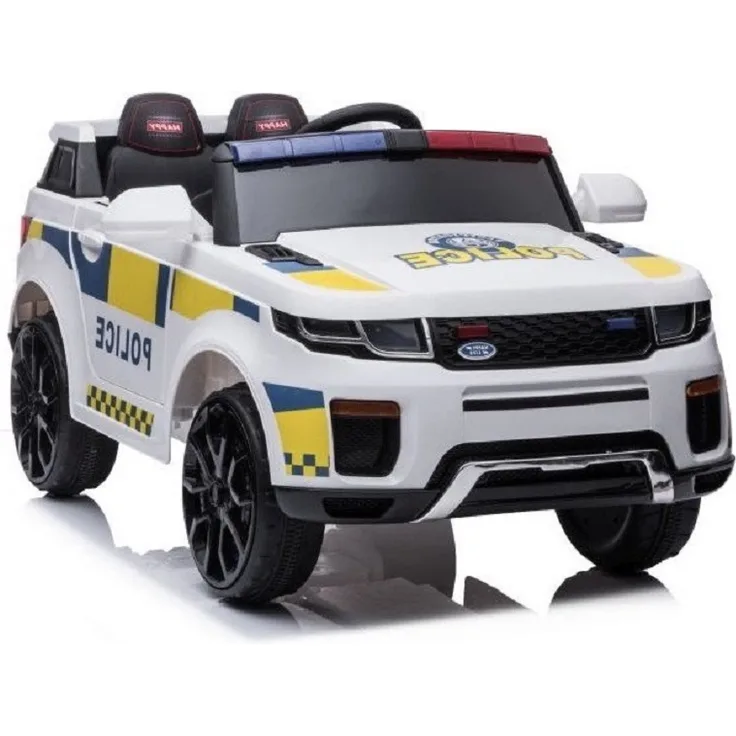 Elektro Kinderauto Rover Polizei Zwei Motoren, LED, Musik, FB,
