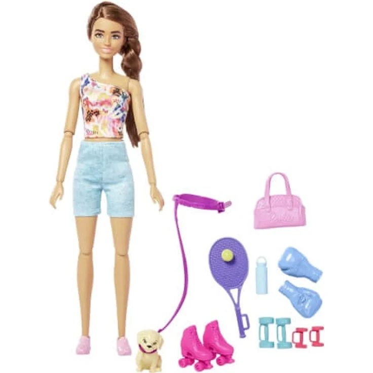 Mattel HKT91 Barbie Wellness Puppe - Workout – Bild 1