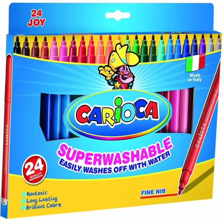 Carioca - Joy Superwashable Filzschreiber Spitze Pen (Box Of 24)