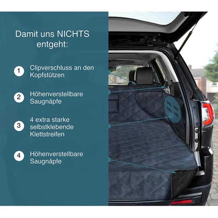 Kofferraumdecke Für Hunde Xxl Kofferraumschutz Für Jedes Auto Fängt Nässe: Nicht Gesteppt Nicht Gesteppt & Anti-Rutsch – Bild 9