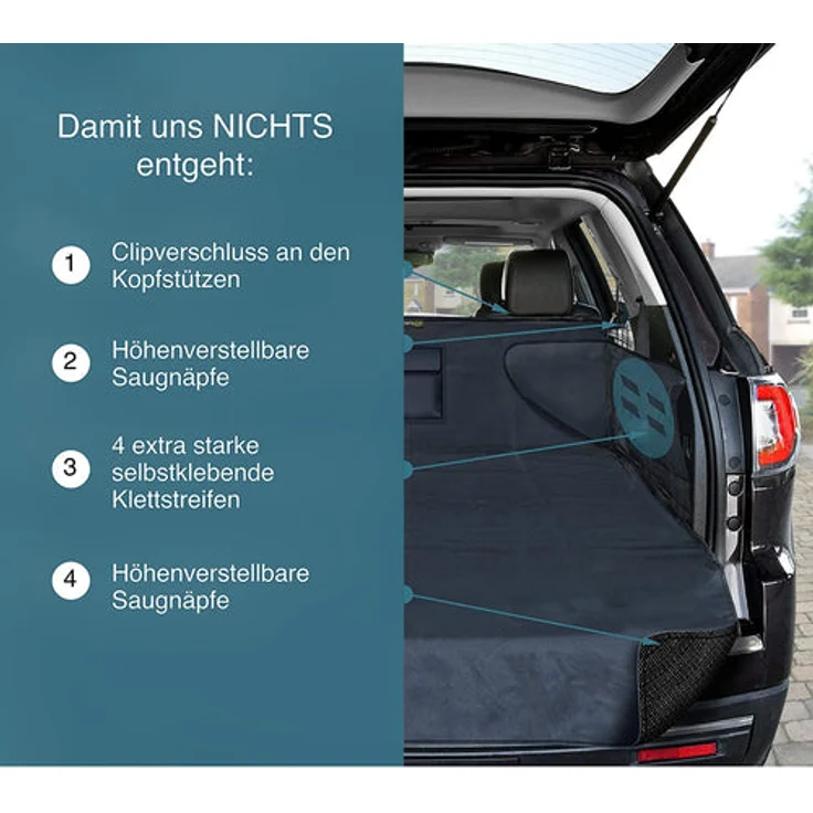 Kofferraumdecke Für Hunde Xxl Kofferraumschutz Für Jedes Auto Fängt Nässe: Nicht Gesteppt Nicht Gesteppt & Anti-Rutsch – Bild 10