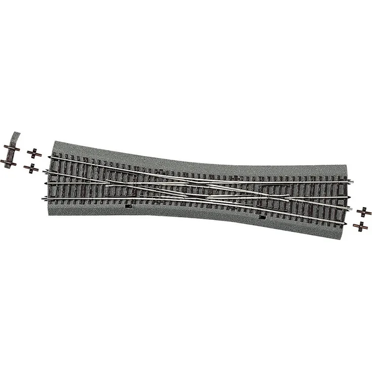 H0 RocoLine (med ballast) 42549 Krydsningssporskifte dobbelt 345 mm 1 stk