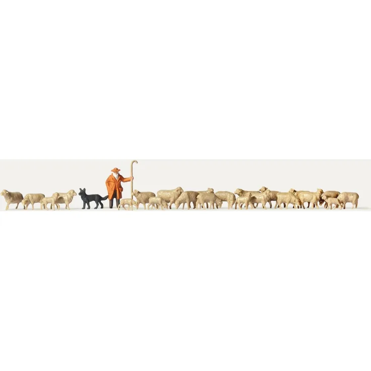 Merten 0212583 Schäfer mit Schafherde und Hund - Spur H0 - Neu - OVP
