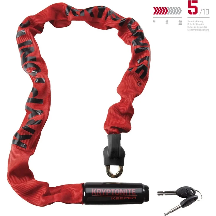 Kryptonite Keeper 785 Integrated Kettenschloss - Rot. – Bild 1