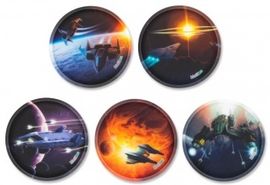 ergobag Klettie-Set (5-tlg.) MATT Weltall