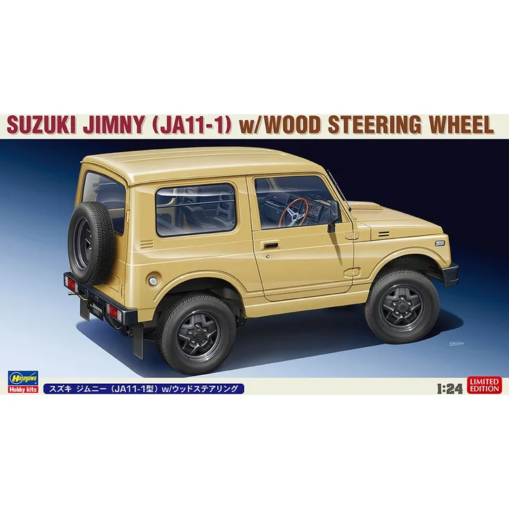 Hasegawa 20568 Suzuki Jimmy mit Holzlenkrad 1:24 Modellbausatz Neu