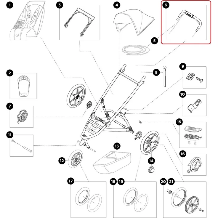 Thule Handlebar Assembly