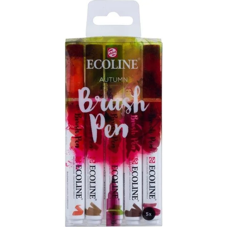 Ecoline | Set mit 5 Brush Pens Herbst