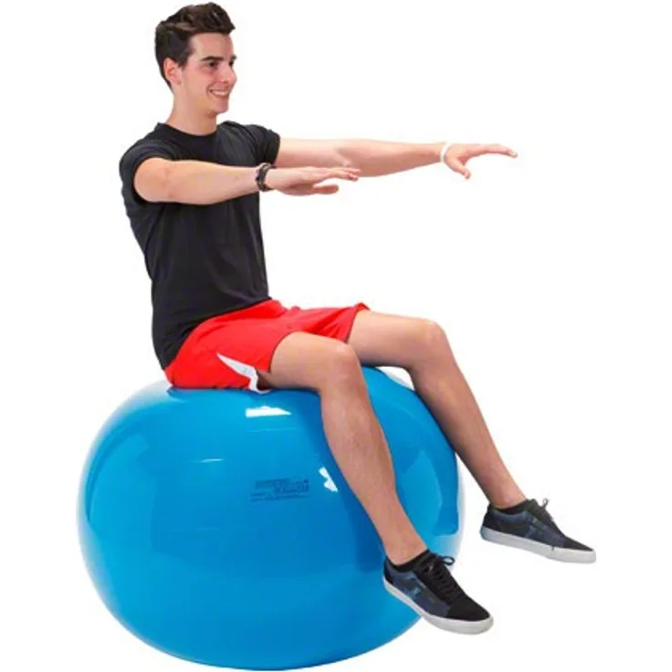 GYMNIC Gymnastikball Sitzball Yogaball Bürostuhl Büroball Fitnessball 95 cm BLAU, blau