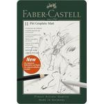 Faber-Castell Pitt Graphite Matt Set, 11er Metalletui