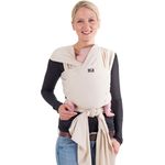 Hoppediz - Elastisches Tuch 4,60 m creme uni, kbA Baumwolle ca. 4,60 x 0,50 m