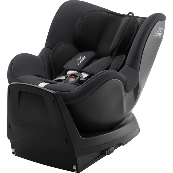 Britax Römer 'Dualfix Plus' Reboarder Inklusive Neugeboreneneinsatz und ISOFIX, Midnight Grey