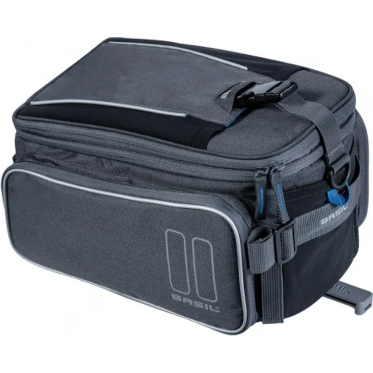 Basil Gepäckträgertasche Sport Design MIK graphite Größe 36x26x18cm 7-15ltr. – Bild 1