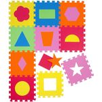 LittleTom 10 Teile Spielmatte Baby ab Null - 30x30 Schaumstoff Puzzlematte Kinder Isomatte Baby Spielteppich Outdoor - Puzzle Teppich Matte Baby Krabbelmatte Abwaschbar Bodenschutzmatte Kinderzimmer