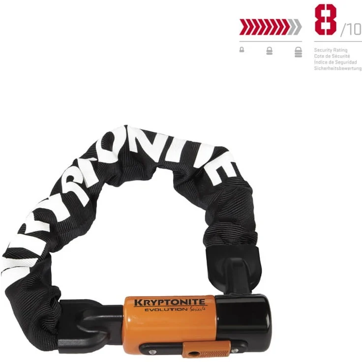 Kryptonite Evolution Series 4 Integrated Chain 1055 mini Kettenschloss. – Bild 1