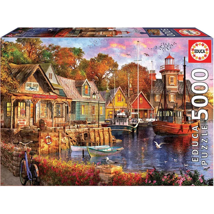 Abends am Hafen 5000 Teile Puzzle